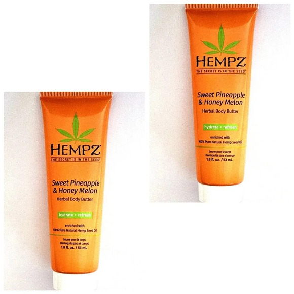 Hempz Other - New hempz sweet pineapple & honey melon herbal body butter lotion cream bundle